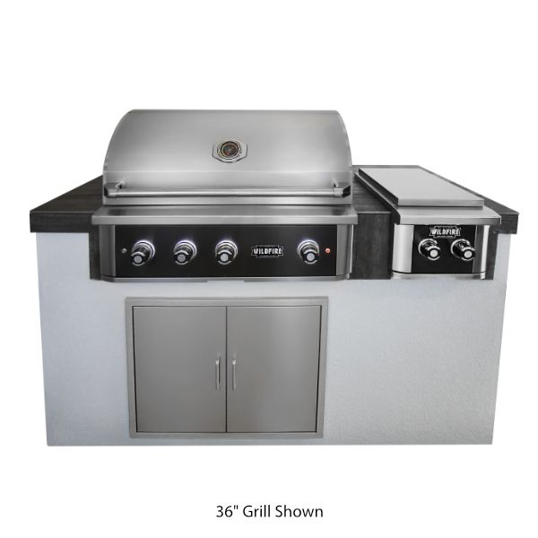 Wildfire Ranch Pro Black Stainless Steel Built-In Gas Grill - 42"