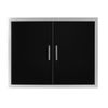 Wildfire Outdoor Double Door 30"x24"  - Black