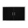 Wildfire Outdoor Double Door 38"x24"  - Black