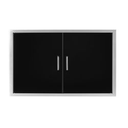 Wildfire Outdoor Double Door 38"x24"  - Black