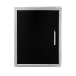 Wildfire Outdoor Vertical Single Door 16"x22"  - Black