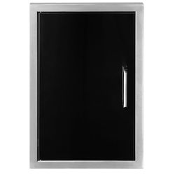 Wildfire Outdoor Vertical Single Door 20"x27"  - Black