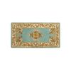 Winter Green Rectangular Jardin Hearth Rug - 44" x 22"