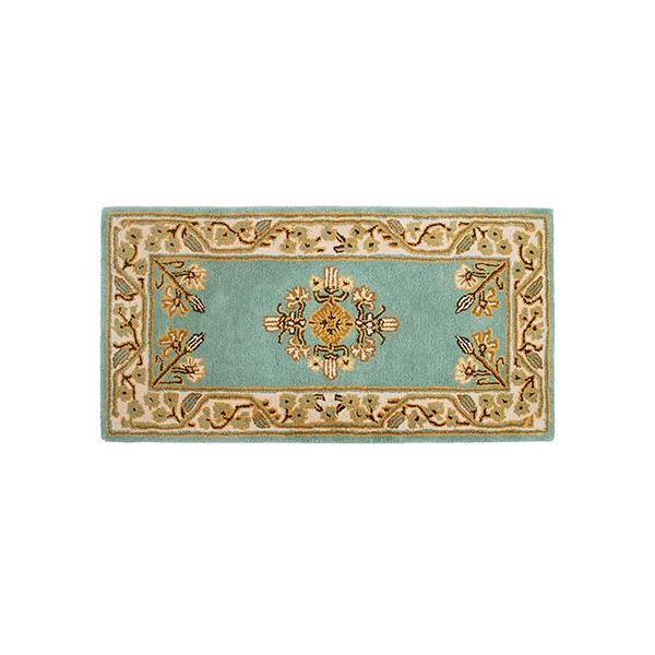 Winter Green Rectangular Jardin Hearth Rug - 44" x 22"