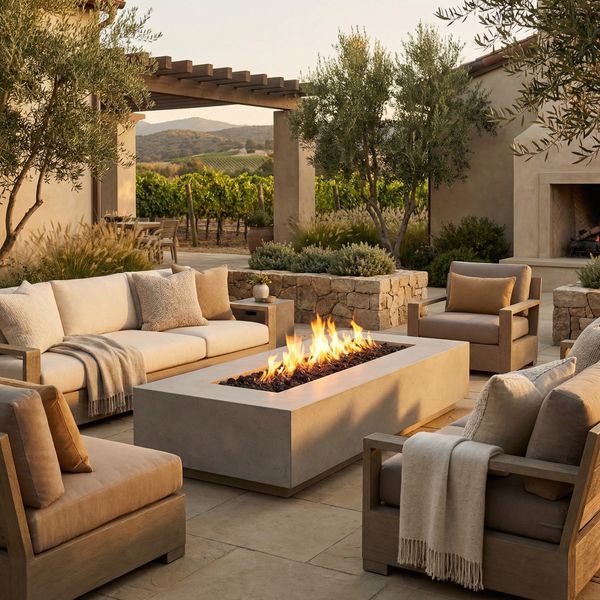 Prism Hardscapes Tavola VI Gas Fire Pit Table