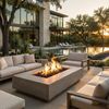Prism Hardscapes Tavola VIII Gas Fire Pit Table