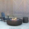 FlameCraft Tondo Side Table Propane Tank Enclosure