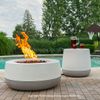 FlameCraft Tondo Side Table Propane Tank Enclosure