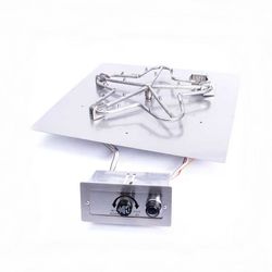 HPC Square Push Button Torpedo Burner Flat Insert - 24"