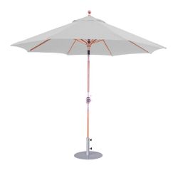 Three Birds Casual Granite Umbrella with Crank Lift and Rotational Tilt - 9'