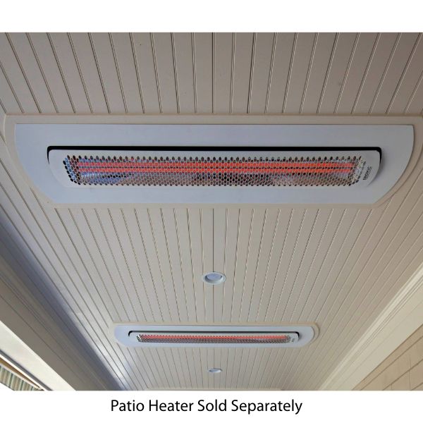 Bromic Tungsten Electric 3000W/6000W Ceiling Recess Kit - White