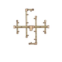 140K BTU CROSSFIRE 2.0 Brass Burner System - 24"
