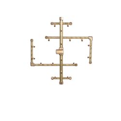 180K BTU CROSSFIRE 2.0 Brass Burner System - 30"