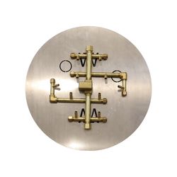 100K BTU CROSSFIRE 2.0 Brass Burner System - 24"