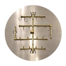 240K BTU CROSSFIRE 2.0 Brass Burner System - 30"
