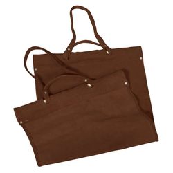 Light Brown Suede Log Carrier