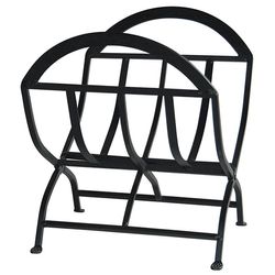 Wrought Iron Indoor Firewood Rack - Black