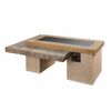 Uptown Brown Gas Fire Pit Table