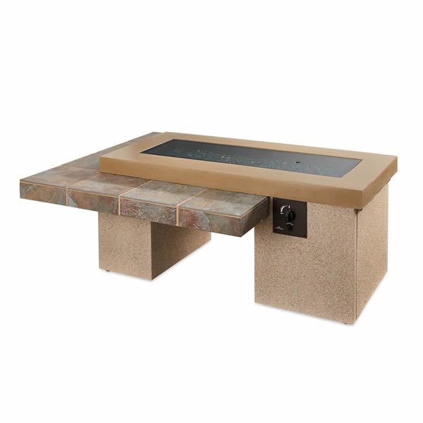 Uptown Brown Gas Fire Pit Table