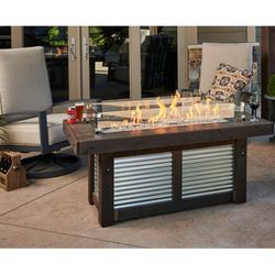 Denali Brew Linear Gas Fire Pit Table