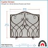 Minuteman Cypher Flat Fireplace Screen