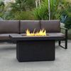 Ventura Rectangle Gas Fire Pit Table - Kodiak Brown