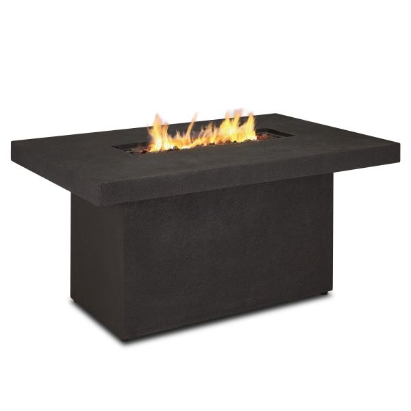 Ventura Rectangle Gas Fire Pit Table - Kodiak Brown