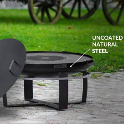 Viking Fire Pit with Grill Plate and Lid  - 32"