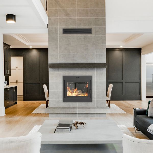 Supreme Astra Duo See-Through Zero Clearance Wood Fireplace