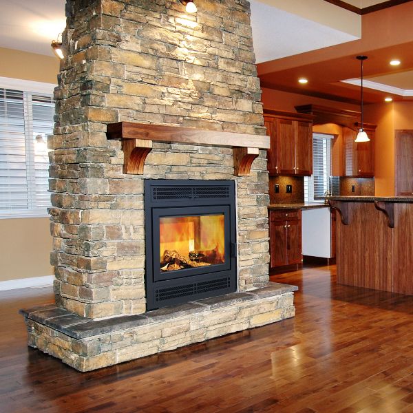 Supreme Astra Duo See-Through Zero Clearance Wood Fireplace