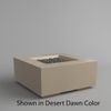 M&ouml;bius Encinitas Square Concrete Gas Fire Pit - 36"