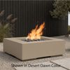 M&ouml;bius Encinitas Square Concrete Gas Fire Pit - 36"