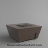 M&ouml;bius Balboa Square Concrete Gas Fire Pit - 36"