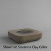 M&ouml;bius Montecito Square Concrete Gas Fire Pit - 46"