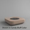 M&ouml;bius Montecito Square Concrete Gas Fire Pit - 46"