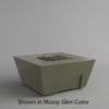M&ouml;bius Balboa Square Concrete Gas Fire Pit - 36"
