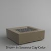 M&ouml;bius Encinitas Square Concrete Gas Fire Pit - 46"