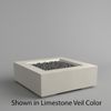 M&ouml;bius Encinitas Square Concrete Gas Fire Pit - 46"