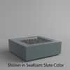 M&ouml;bius Encinitas Square Concrete Gas Fire Pit - 46"