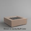 M&ouml;bius Encinitas Square Concrete Gas Fire Pit - 46"