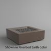 M&ouml;bius Encinitas Square Concrete Gas Fire Pit - 46"