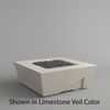M&ouml;bius Balboa Square Concrete Gas Fire Pit - 46"