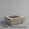 M&ouml;bius Balboa Square Concrete Gas Fire Pit - 46"
