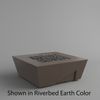 M&ouml;bius Balboa Square Concrete Gas Fire Pit - 46"