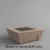 M&ouml;bius Balboa Square Concrete Gas Fire Pit - 46"