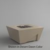 M&ouml;bius Balboa Square Concrete Gas Fire Pit - 36"