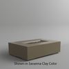 M&ouml;bius Encinitas Rectangular Concrete Gas Fire Pit - 57"