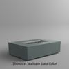 M&ouml;bius Encinitas Rectangular Concrete Gas Fire Pit - 57"