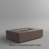 M&ouml;bius Encinitas Rectangular Concrete Gas Fire Pit - 57"