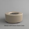 M&ouml;bius Oceanside Round Concrete Gas Fire Pit - 36"